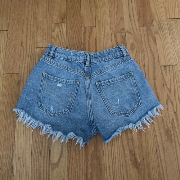 Garage Denim Mini Festival Jean Shorts Size 0/24 - Picture 2 of 2